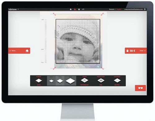 Smaland virtuelle Werkstatt halvtone Babybild